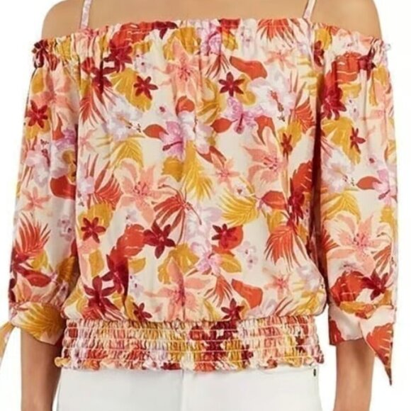 BCX Tops - BCX Floral Shirt